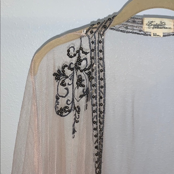 Vintage Inspired Tulle Beaded Jacket - Picture 2 of 8